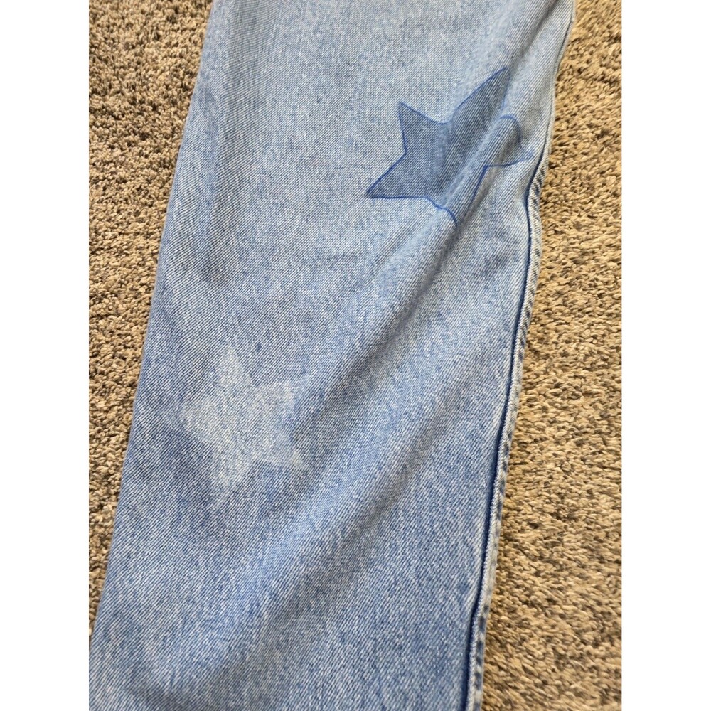 Vintage GAP Reverse Fit Jeans Size 10 Long Custom Stars Patriotic Flag America - Picture 5 of 11